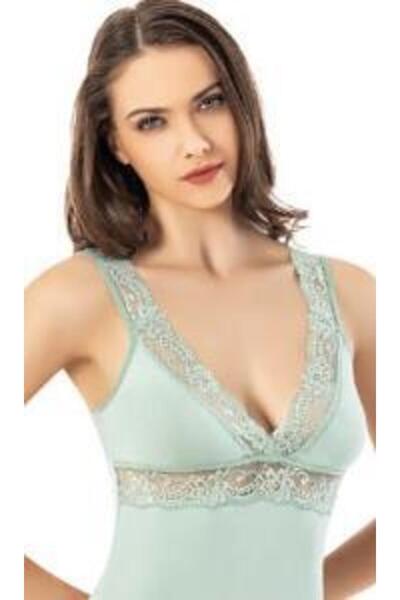 KOTA Модальний V-подібний комір, мереживна майка на бретельках 6607