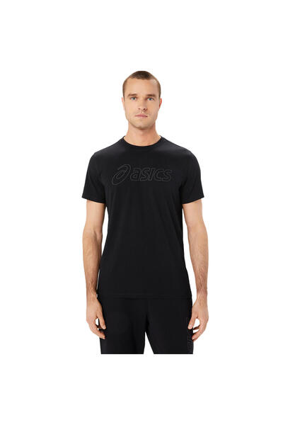 Asics LOGO SS TEE Erkek Siyah Kısa Kollu Tshirt 2031E188-002