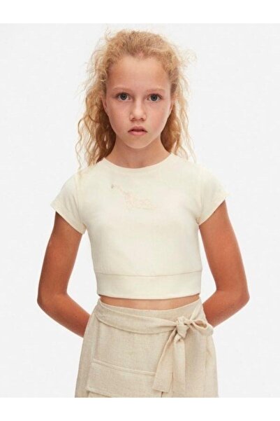 Zekids Κοριτσίστικο βαμβακερό μπλουζάκι Crop