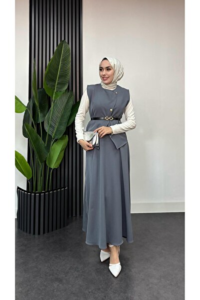 moda zeynaa Milano Etekli Tesettür Takım