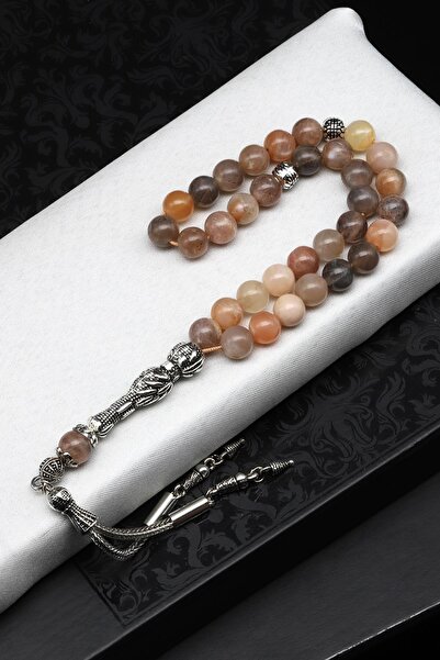 Alibaba Doğaltaş Rozariu din piatra de luna piatra naturala 8 mm taietura glob