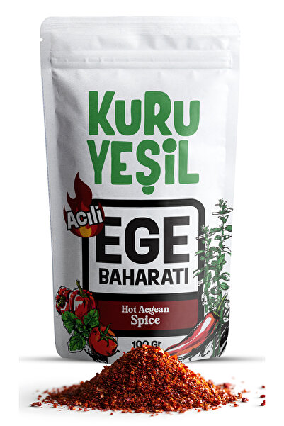 Kuru Yeşil Ege Baharatı – 100 Gr – Acılı – Kahvaltılık Baharat – Çeşni – Pata...
