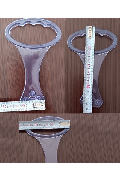 The Zey Gen Mâner de bază transparent Mâner de bază Aparat de ridicare a bazei (plastic flexibil) 2 buc.