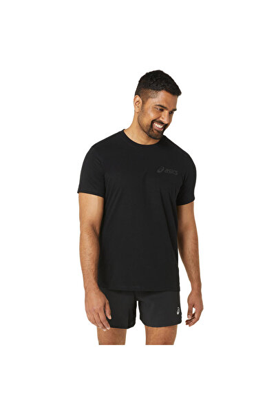 Asics Chest Logo Ss Tee Erkek Siyah Kısa Kollu Tshirt 2031e659-001