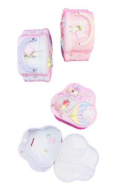 Patladı Gitti Mermaid Themed Pink Color Children's Piggy Bank