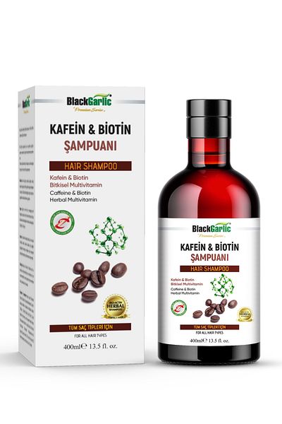 OrdoVeni Biotin & Caffeine Fast Growth Aid & Anti-Hair Loss Shampoo - 400ml