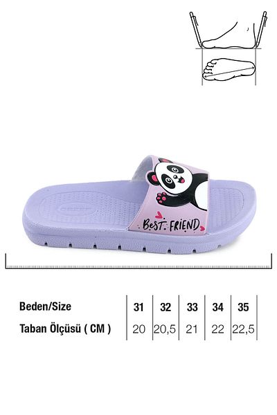 GEZER Girl's Summer Pu Suitable for Wet Floor Home Bathroom Garden Pool Slippers