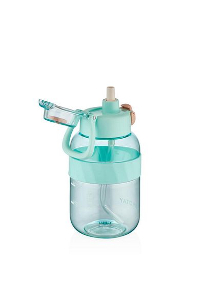 Shotay Water Bottle with Straw Tritan Turquoise 1000ml