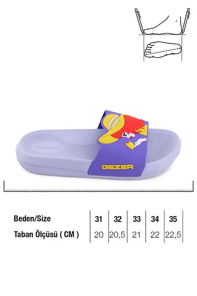 GEZER Girl's Summer Pu Suitable for Wet Floor Home Bathroom Garden Pool Slippers