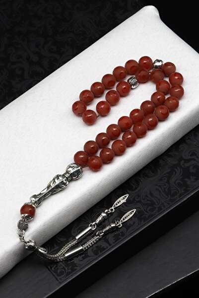 Alibaba Doğaltaş Luna Steaua Modelat Agat Piatra Naturala Tasbih 8 mm Sfera T...