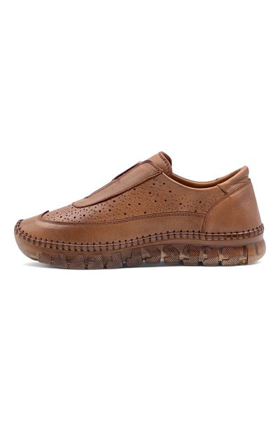 Voyager Women's Genuine Leather Casual Shoes Z059 Tan