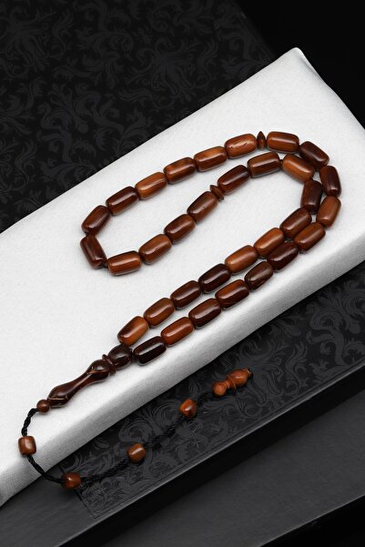 Alibaba Doğaltaş Tasbih din lemn de căpșuni 6 x 11 mm tăiat în capsule