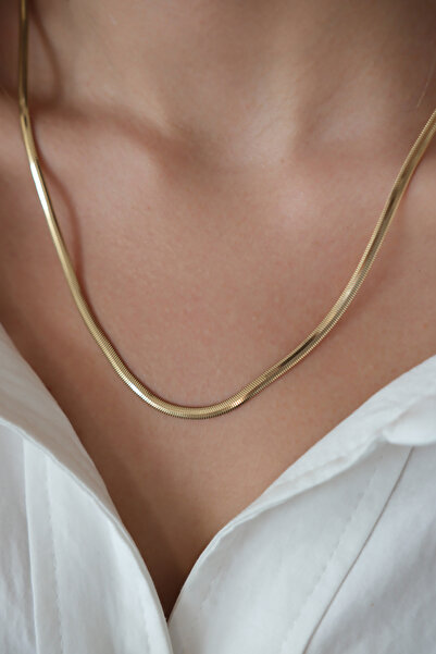 Cahit Vuruş Kuyumculuk 14 Ayar Altın İtalyan Kolye, 14 Ayar İtalyan zincir Takı