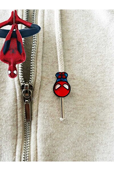 NADO DEKOR Kapüşonlu Sweatshirt için 2'li Örümcek Adam İp aksesuarı