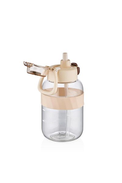 Shotay Water Bottle with Straw Tritan Cream 1000ml