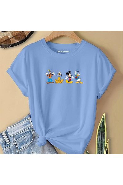 BENROMA 1 tricou este un cadou pentru achiziții de 6 și mai sus în coș - tricou pentru copii imprimat cu personaje de desene animate