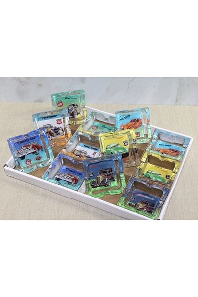 Mu Art Glass ashtray model 6