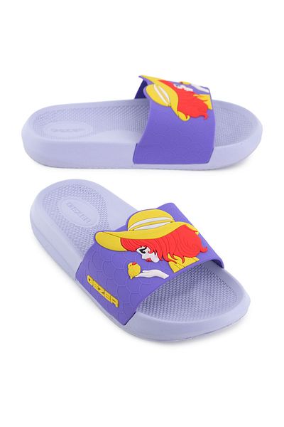 GEZER Girl's Summer Pu Suitable for Wet Floor Home Bathroom Garden Pool Slippers