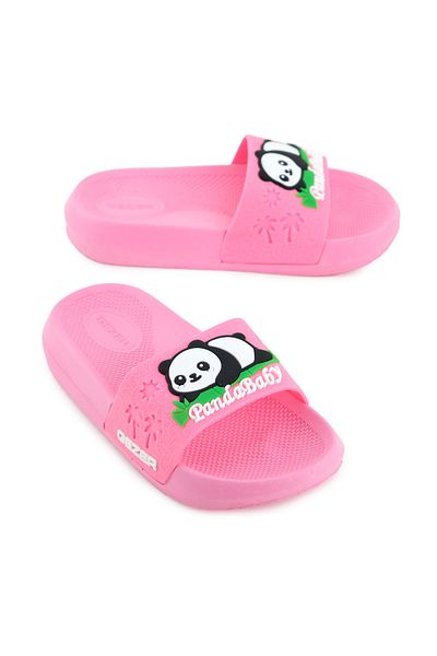 GEZER Panda Summer Girl's Pu Suitable for Wet Floor Comfortable Sole Home Garden Bathroom Pool Slippers