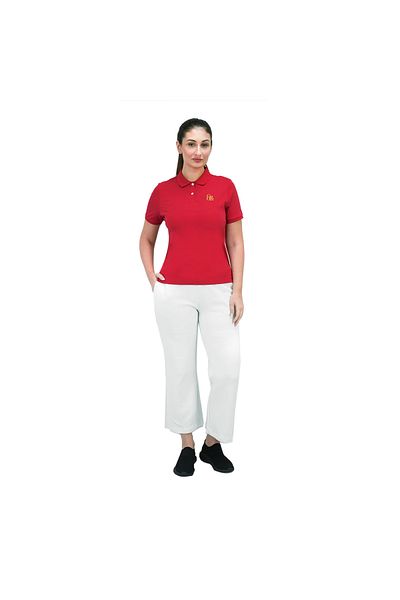 Giordano Women's Classic Slim Fit Embroidery Liquid Touch Solid Polo