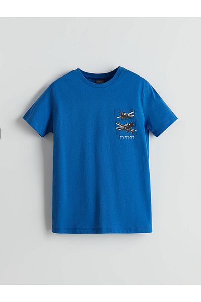 LC Waikiki Tricou pentru băiat cu gât roșu LCW ECO