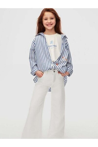 Zekids Cămașă lungă cu dungi pentru fetiță