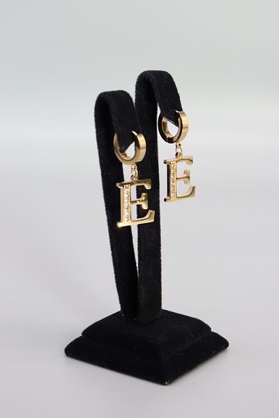 HFKY Steel Letter Earrings - Hfky25