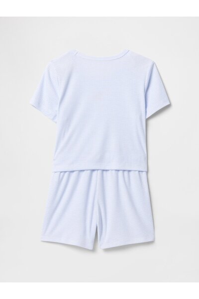 GAP Kız Çocuk Mavi Şort Pijama Takımı