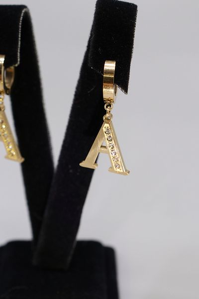 HFKY Steel Letter Earrings - Hfky25