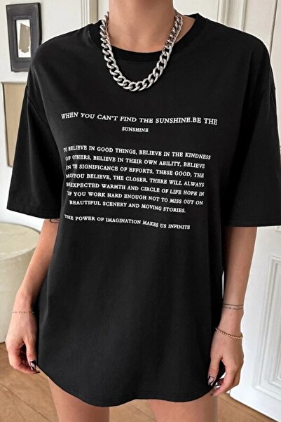 PERISENSE للجنسين القطن الأسود عندما لا تستطيع مطبوعة طاقم الرقبة المعتاد صديقها