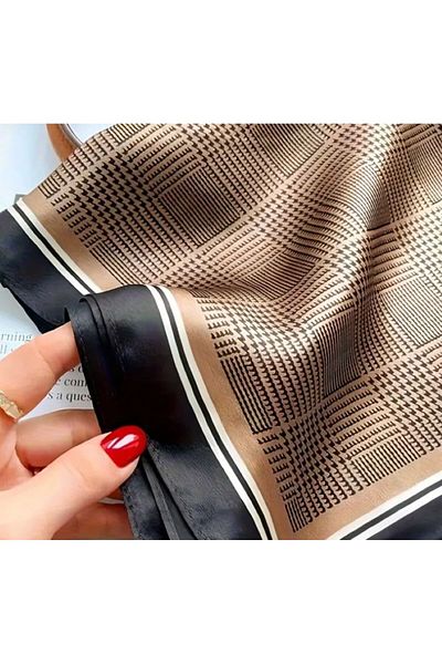 Dgt Luxury Vintage Plaid, Sun, Windproof, Double Side Printed, Shawl, Scarf, Scarf 70X70