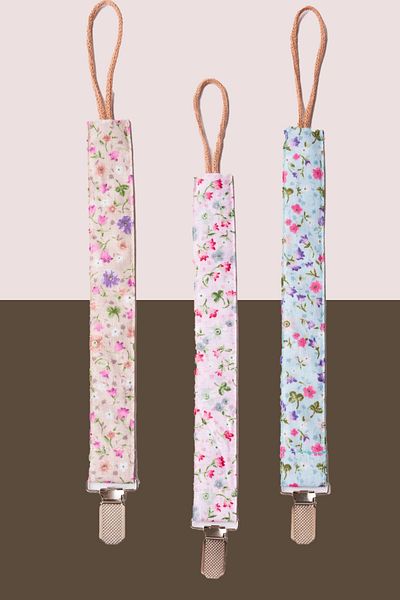 MyVera Spring Flower Pattern Mink Set: Powder, Water Green Crime 3-Piece Emzi Chain