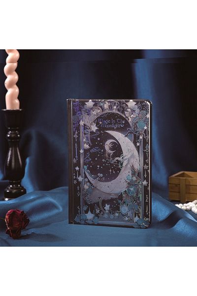 Choice A5 Magic D Vintage Magic Book Gothic European Style A5 Notebooks,Hot Stamping Hardcover Cover Full-C