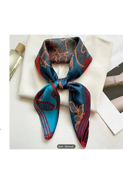Dgt Luxury Flower Patterned, Sun, Windproof, Double Sided Printed, Shawl, Scarf, Scarf 70X70
