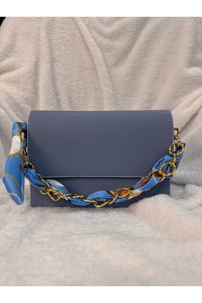 Erezbag Women's Mini Hand and Shoulder Bag with Scarf