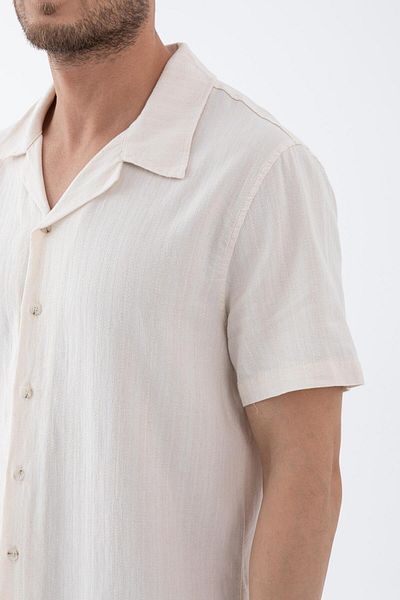 Store Men's 100% Cotton Short Sleeve Shirt - Comfortable and Stylish Design, Summer Fashion