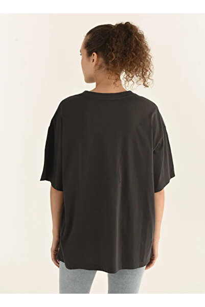 Mavi Oversize Dark Gray Women's T-Shirt