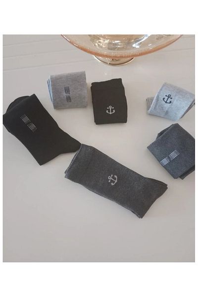 MAB 6 Pairs of Male Long Socket Socks