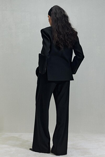 Suud Collection Janet Black Double Breasted Blazer Jacket