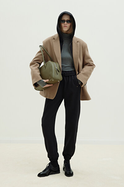 Suud Collection Milk Coffee Masculine Stamp Blazer Jacket