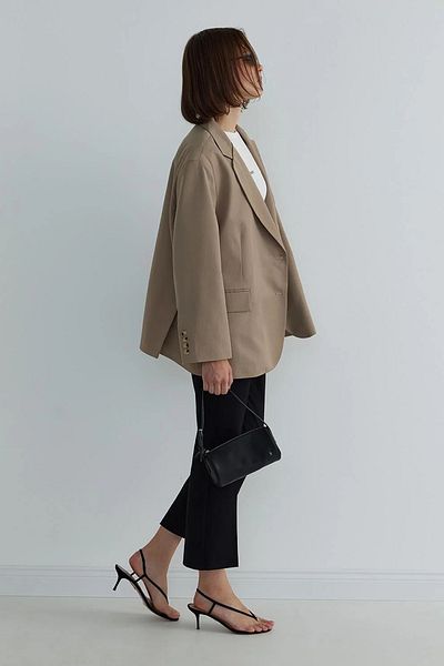 Suud Collection Mink Masculine Blazer Jacket