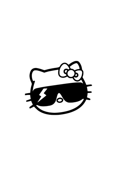 Genel Markalar Hello Kitty Cool Sticker Oto Motor Laptop Duvar Folyo Sticker ...