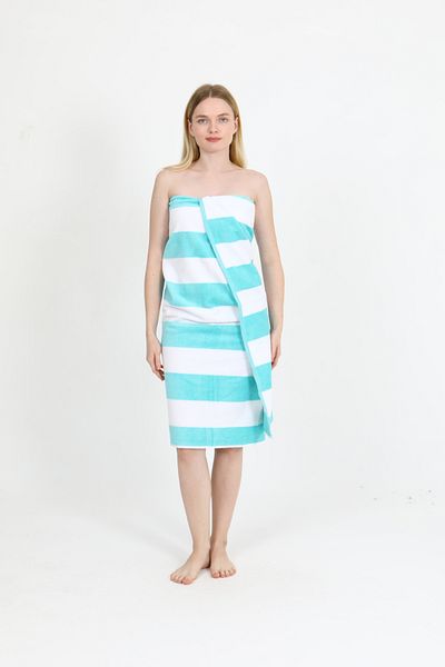 Homelover High Absorption Luxury Striped Beach Towel - Leo Pool Towel - 100% Cotton - Large Size - 90X160Cm