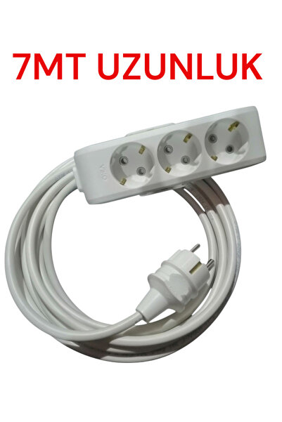 VİKO 3lü Grub Priz Ara Kablosu Uzatıcı Viko 1.2.3.4.5....20 mt kablo uzunluk ...