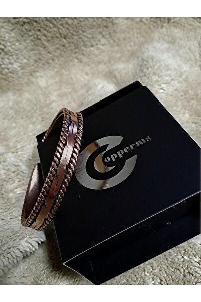COPPERMS Şık Tasarım Bakır bileklik Sağlık Bilekliği Hediyelik %100 Bakır