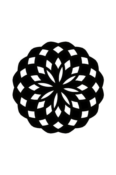 Generic Brand Flower Pattern Auto Engine Laptop Wall Foil Sticker (Type 16) 3...