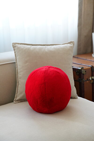 sevaradekor Peluso Ball Pillow - Round Throw Pillow