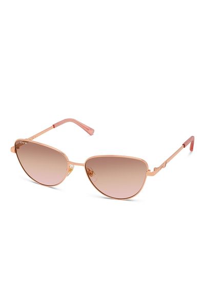 EYE'M Sunglasses Models;eye'm ;ir 2005/s, 56, Ddb, Brown Pink Metal Cat Eye Brown For Female