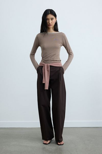 Suud Collection Μπλούζα Lindy σε καφέ γάλα