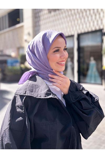 Armine Esarfa Trend Hayal Bumbac - Atehyl-523 - Mov